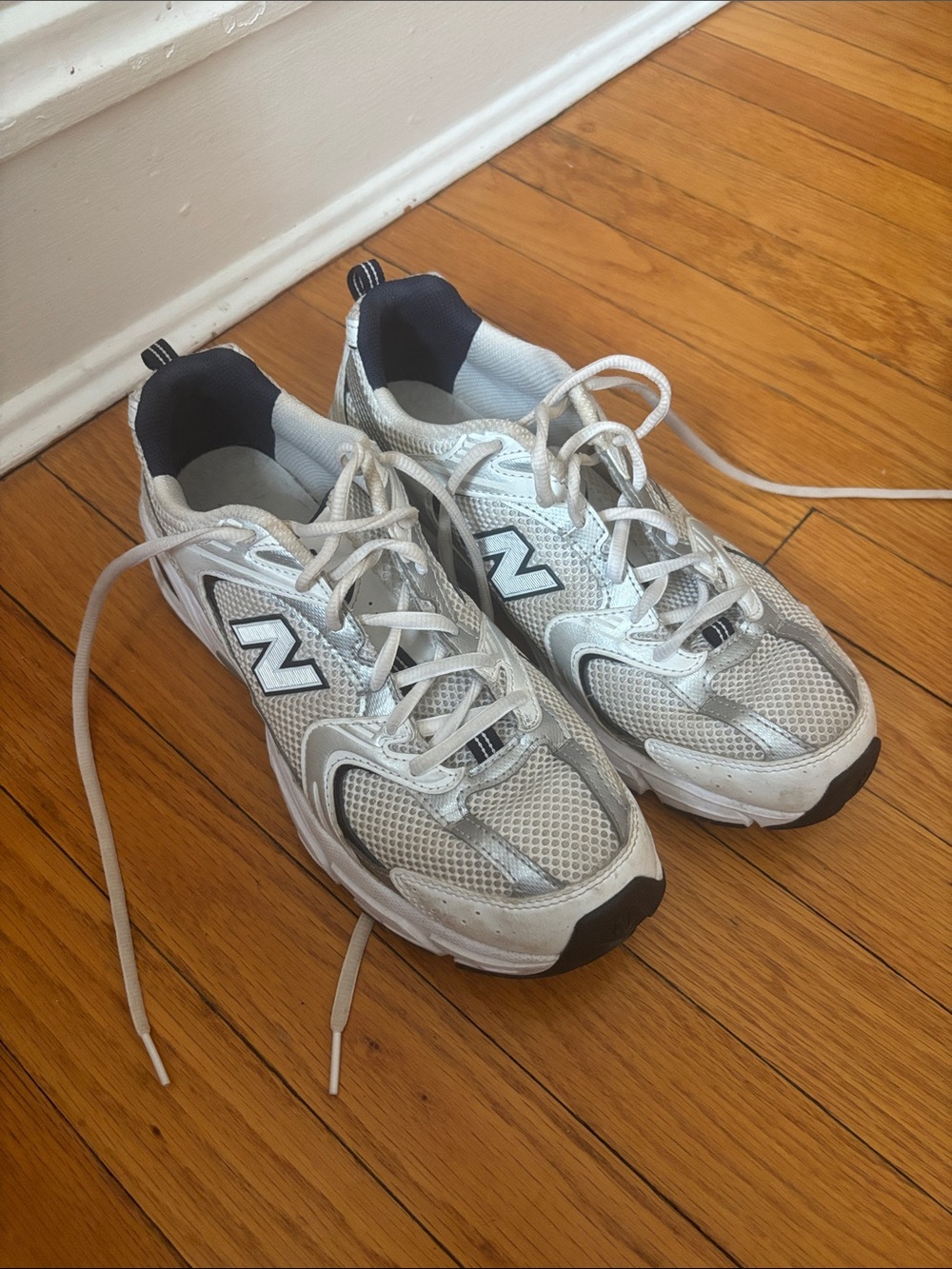 Grey New Balance sneakers size W 9.5